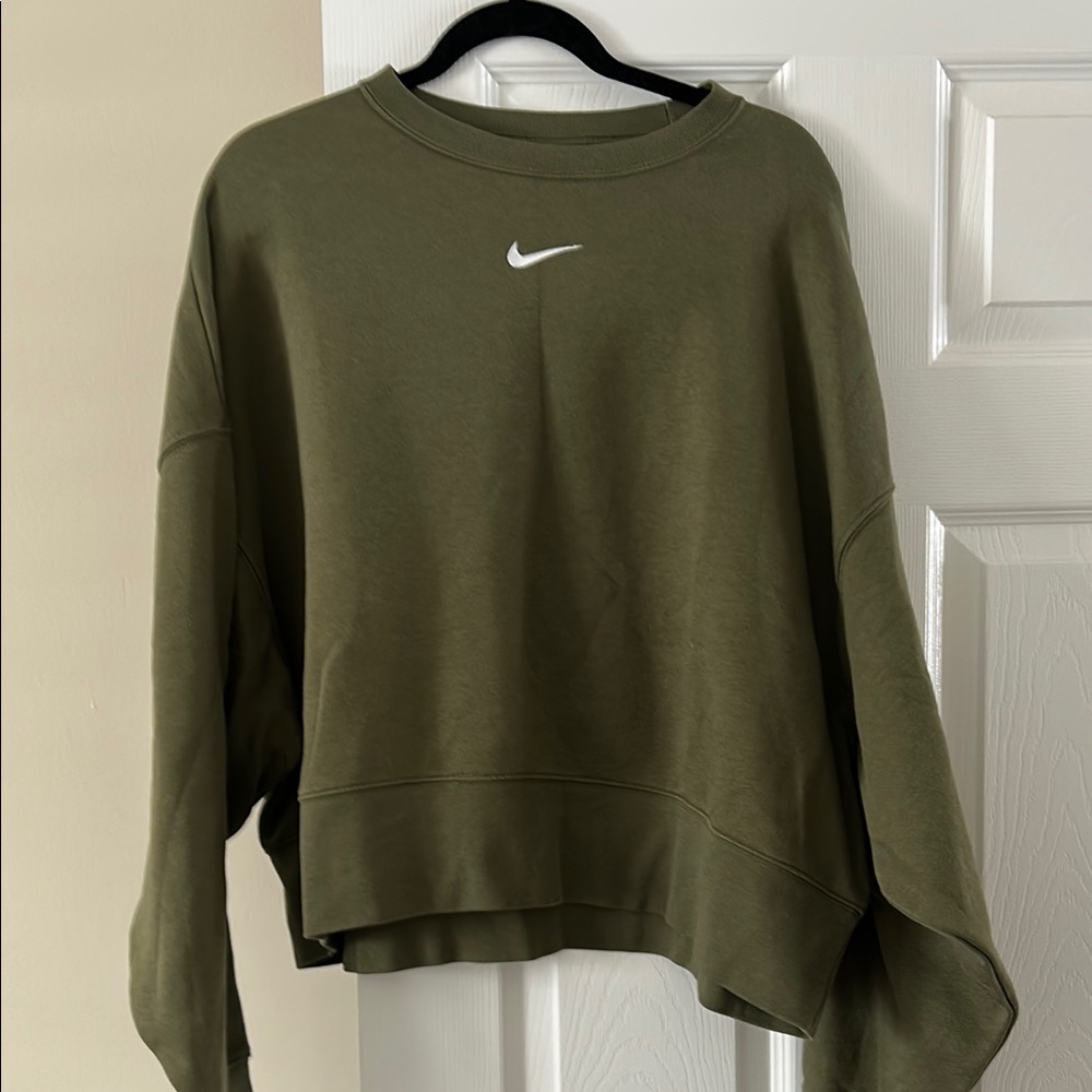Nike Women's Olive Green Sweatshirt